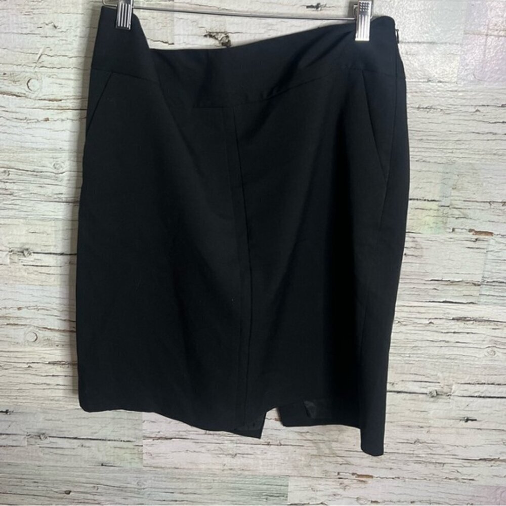 The Limited Studio 400 Zip 12 Black Stretch Womensโ Straight Pencil Skirt